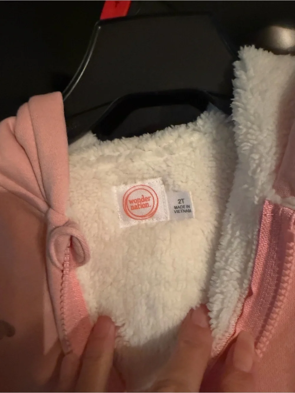 wonder nation Pink Hoodie with Metallic Heart Print